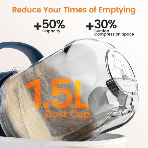 oneisall Dog Grooming Vacuum, Pet Grooming Vacuum with Clipper Nail Grinder, 1.5L Dust Cup Dog deshedding Vacuum Brush with 7 Pet Grooming Tools for Shedding Pet Hair, Home Cleaning(Blue)