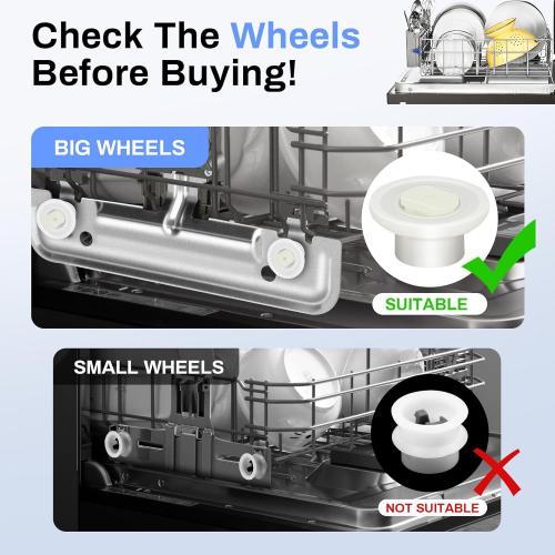 W10712395 Dishwasher Replacement Top Rack Replace for Kenmore Kitchenaid Whirlpool Dishwasher Parts, Replace W10350375 AP5957560 Upper Rack Parts, WDT750SAHZ0 WDT970SAHZ0 WDT780SAEM1 WDTA50SAHZ0