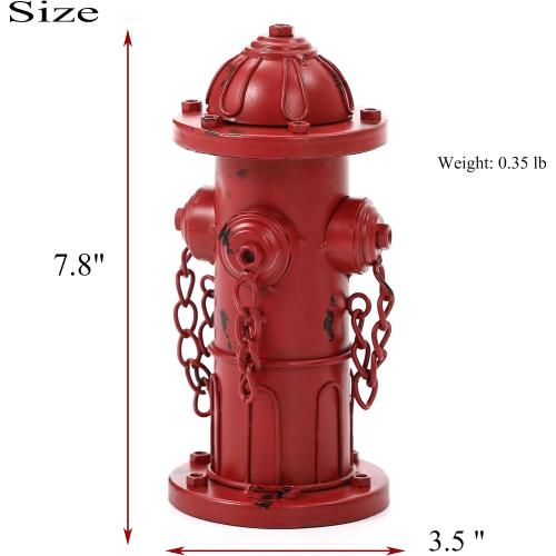 7.8 H Metal Potty Training Fire Hydrant for Dogs to Pee On Indoor or Outdoor