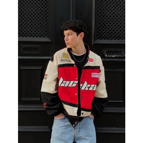 SIZE M Aelfric Eden Men's Motorcycle Jacket Blackair Moto Varsity Baseball Jacket Women Vintage Coats