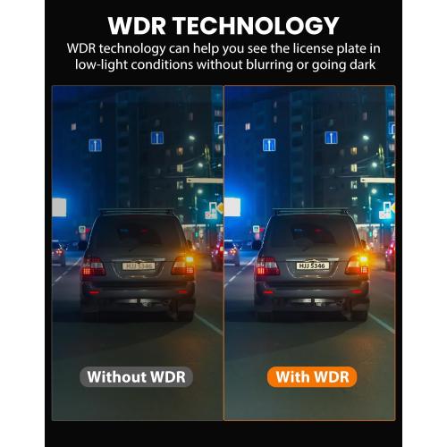 Dash Cam Front and Rear 4K/1080P, Dash Camera for Cars Build in WiFi, Full HD Dash Cam with APP Control, 3.94'' IPS Screen Dash Camera with 32GB SD Card, G-Sensor, 24Hr Parking Mote, Loop Recording