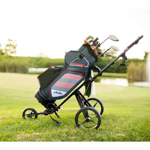 Golf Cart Bag 14 Dividers Top Clubs Organizer Lightweight with Cooler Pouch, Dust Cover and Backpack Strap