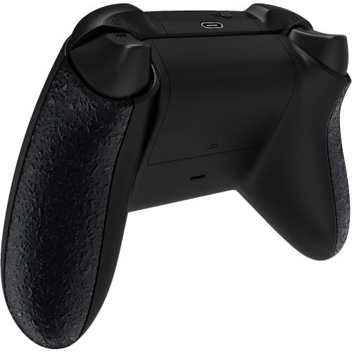 eXtremeRate Grip Cover for Xbox Series X & S Controller, Textured Black Non-Slip Back Panels Accessories, Replacement Side Rails Shell for Xbox Wireless Controller
