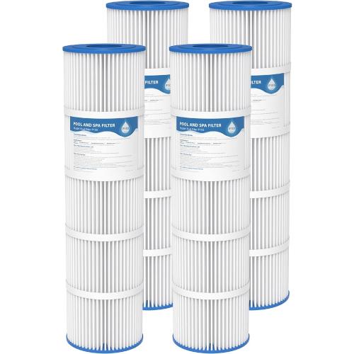AQUA CREST Pool Filter Replacement for Pentair® CCP420, PCC105-PAK4, Unicel® R173576, C-7471, 178584, Filbur® FC-1977, Clean and Clear Plus 420, L x OD: 26x7, 4X105 sq.ft, 4 Pack