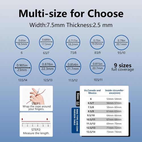 Smart Ring with Vibration Alerts, health tracker ring with Body Temperature Monitor, Heart Rate, Sleep & Fitness Tracking, Waterproof Activity Ring for Men & Women, No App Fees (Silver, 13#)