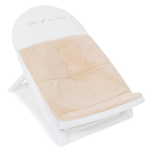 Baby Delight Cushy Nest Cloud Premium Organic Infant Bather | Baby Bath Seat | Comfortable Infant Bath Seat with Support | for Sinks and Tubs | Organic Oat