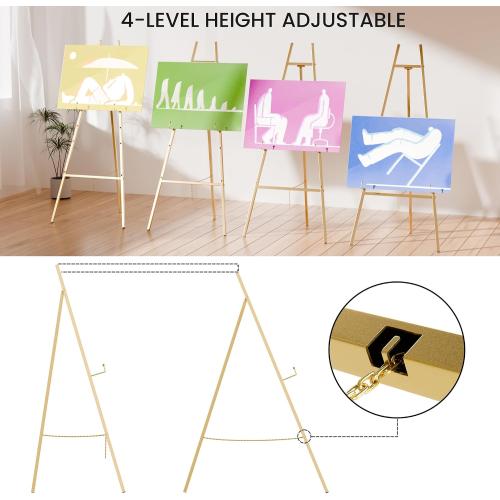 Gold Easel Stand for Sign, Wedding Sign