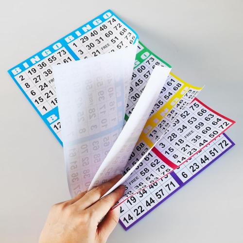 SEETOOOGAMES Bingo Paper Cards Bulk- 6 card-100 Books of 5 Sheets for Large Groups