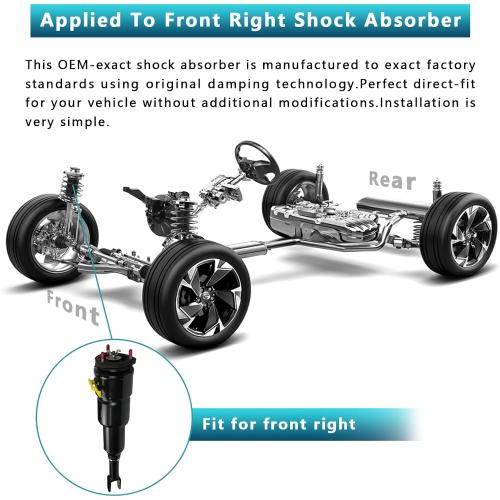 Front Right  and left Air Suspension Shock Absorber Struts Replacement for Lexus LS460 LS460L 2WD RWD 2006-2017 4801050240