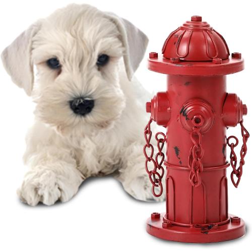 7.8 H Metal Potty Training Fire Hydrant for Dogs to Pee On Indoor or Outdoor