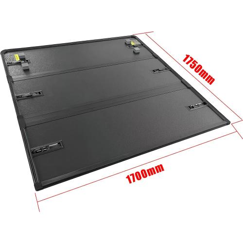 Hard Folding Truck Bed Tonneau Cover 5.5FT Short Box Replacement for Ford F-150 2015 2016 2017 2018 2019 2020 2021 2022 2023 2024 Tri-Fold Style Waterproof Tonneau Covers Vahaha