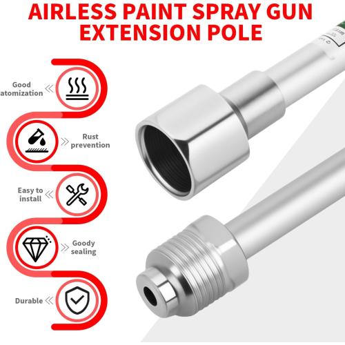 6-Piece Set of Extension Poles, Airless Paint Sprayer Gun Tip Extension Pole,for Airless Paint Gun Wand, Black Carrying Pouch Included for Easy Storage (8in 12in 16in 20in 30in 40in)‼️missing pieces‼️