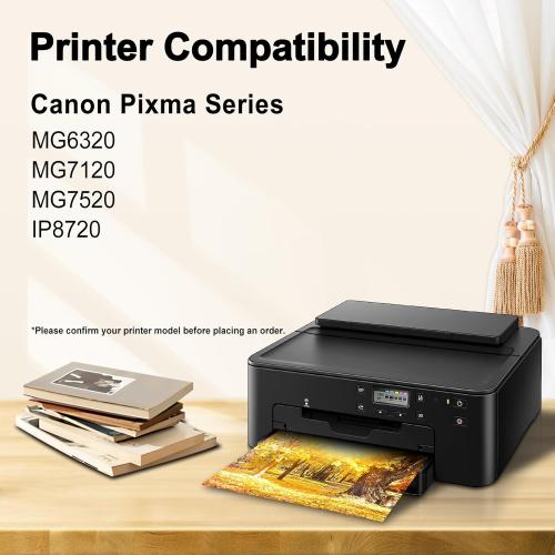 Miss Deer 251 Ink Cartridges Gray, Compatible Replacement for Canon 250 XL CLI-251XL GY PGI-250XL High Yield Work for Canon Pixma MG6320 MG7120 MG7520 iP8720 Printer 5-Pack (5 Grey)