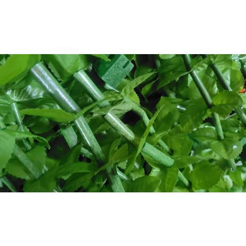 Tropical Flower Curtain Fabulush Fabric Flowers Beaded Bamboo Curtain or Doorway Room Divider Party Wedding Kids Bedroom Decorations- Green Leaves with Green Beads