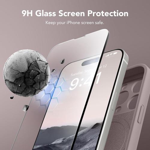 Magnetic for iPhone 15 Pro Case Silicone Hazel