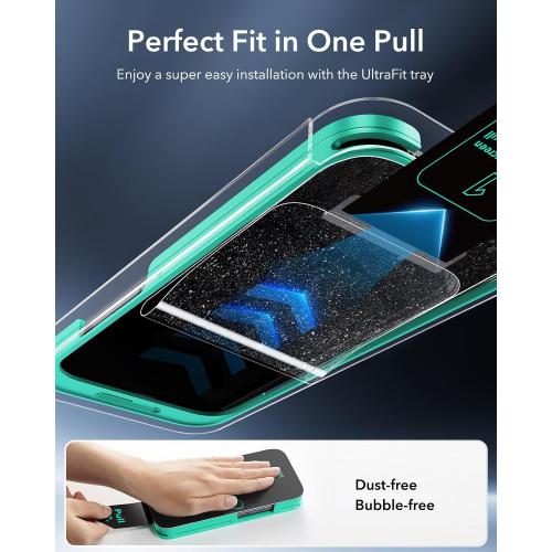 ESR 3 Pack for iPhone 16 Pro Max Screen Protector, Armorite