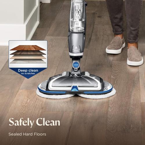 BISSELL Spinwave Cordless Hard Floor Expert Spin Mop Cleaner 18V with washable mop pads for sealed hard floors