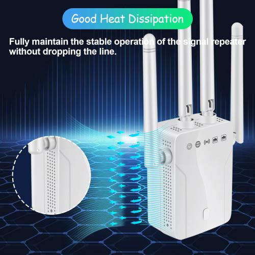 WiFi Signal Extender Booster 2026 Wireless Internet Repeater 8470 Sq.Ft Long Range Coverage for Home, Apartment, Basement and Office