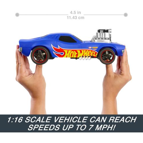Hot Wheels 1:16 Scale RC Rodger Dodger Toy Car, Special 50th Anniversary Edition Remote Control Vehicle