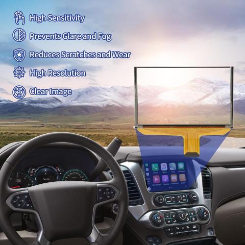 Touch Screen Replacement Digitizer DJ080PA-01A Fit 2014-2018 Chevy Silverado 1500 Tahoe Chevrolet Colorado 2015 GMC Sierra Acadia Terrain Yukon Trucks SUV Mylink 8-inch Touchscreen Radio Navigation