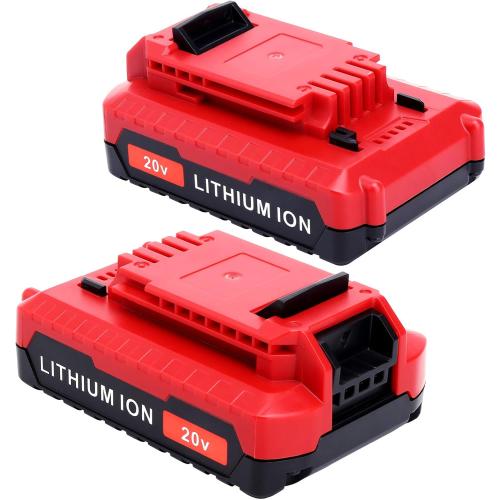 Lasica 2Pack Compatible with Porter Cable 3.0Ah 20V Battery, Replacement for Porter-Cable 20-Volt Battery PCC681L PCCK6118 PCCK647LB PCC685LP PCC682L PCC680L 20Volt MAX Cordless Tool Battery Packs (no test)