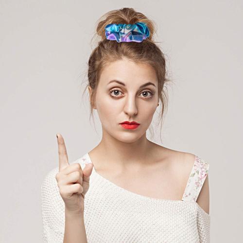 Tatuo 18 Pieces Rainbow Hair Scrunchies Elastic Bands Scrunchy Colorful Hair Ties Ropes for Women Girls Gymnastics Birthday Party Favors, Large(Rainbow Colors)