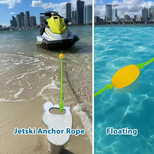 Floating Kayak Tow Rope with Clips – Quick Connect Rescue Line for Kayaks, Jet Ski Anchor Rope – Towing Rope for Tying Kayaks Together, Kayak Accessories, 12FT