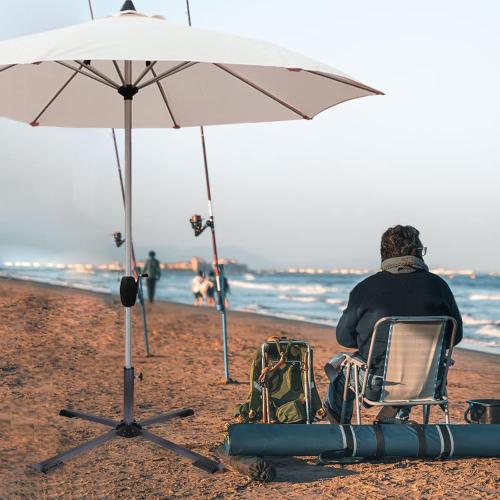 Heavy Duty Patio Umbrella Stand - Portable Beach Umbrella Base Holder, Adjustable for Courtyard, Garden, Grass, Pool & Outdoor Use maybe missing pieces