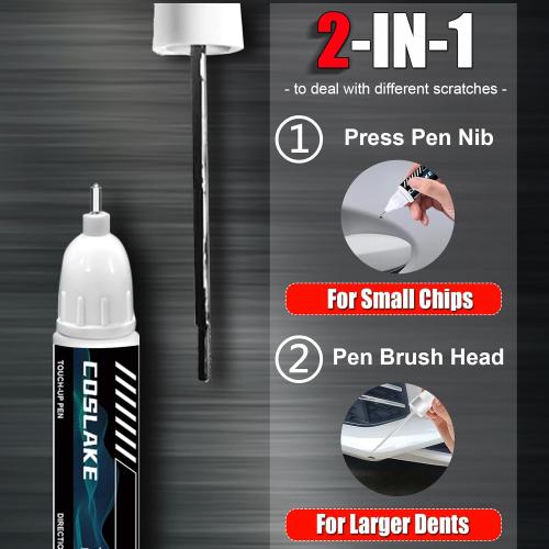Car Touch Up Paint(Urban Gray Pearl(NH-912P)) for Honda, Car Paint Scratch Repair Kit, Quick & Easy Solution to Repair, 2 in 1 Scratch Remover Pen with Color-Matched