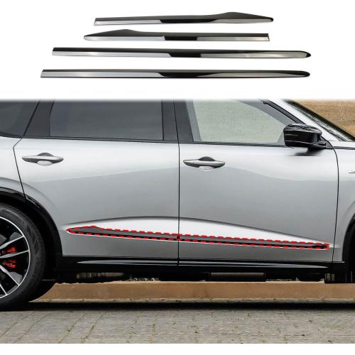 crosselec Glossy Black Door Panel Trim Strip Cover Acessories for 2022-2025 Acura MDX