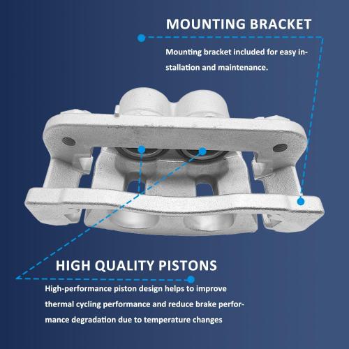 2Pcs Disc Brake Calipers Front for Ford Expedition 2010-2020 | Pair Left Right With Bracket,For Ford F-150,For Lincoln Navigator 2010-2021,18B5236, 18B5237, SLB2178, SLB2179