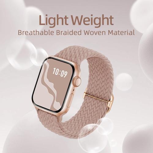 4 Pack Braided Stretchy Band Compatible with Apple Watch Bands Women Men