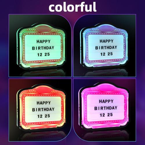 LED Letter Bottle Service Sign with Two Sets of Letters and Numbers that Can Be Freely Edited in Combination, Hand Holding Light Box Sign for Party, Bar & Night Club Birthday Parties