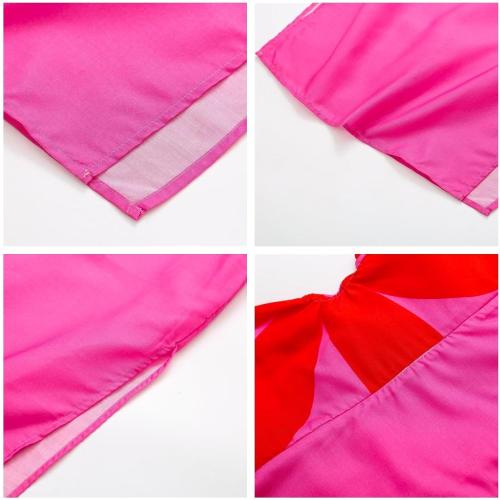 Color Pink Sunfere Women's Sexy Waist-Baring Dress Sleeveless Backless Spaghetti Square Neck Long Dress Side Slits Suspender Dress
