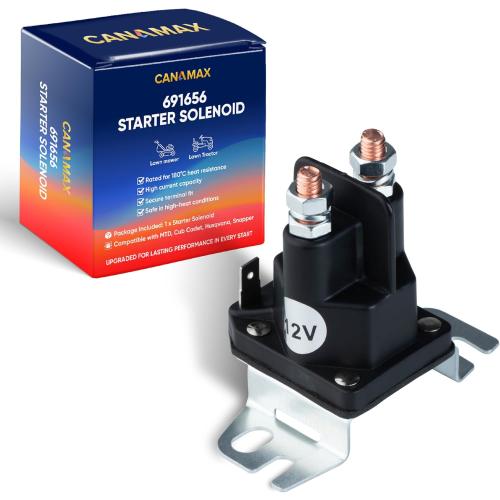 Canamax 691656 Lawn Mower Starter Solenoid