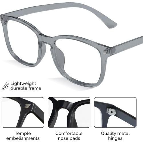livho High Tech Blue Light Glasses - Advanced Blue Light Blocking Computer Glasses - Screen Fatigue & UV Protection