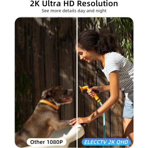 5G/2.4G WiFi Security Cameras Wireless Outdoor, 2K 5G Security Camera with AI Motion Detection, Color Night Vision, Siren, IP65, 2-Way-Audio, Support Alexa&Google Assistant, Cloud/SD (1)
