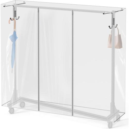 Simple Houseware Cover and Tube Bracket for SimpleHouseware Z-Base Garment Rack (Garment Rack NOT Included)
