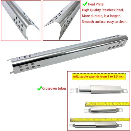Direct Store DG276 Replacement for Charbroil Performance 6 Burner 463276517, 463276617, 466245917, 463238218, 463277918, 463244819, 463274619, 463274819, G470-5200-W1 Burner, G470-0004-W1A Heat Plates