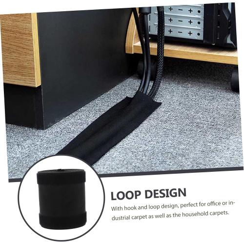 Cable Grip Strip Carpet Protector Self-Adhesive Wire Cover for Management for Desks and Floors No Damage Installation