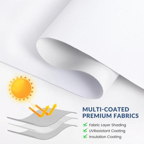 Cordless Roller Shades, Blackout Roller Shades for Windows Roller Blinds with Spring System, UV Protection and Waterproof, Privacy Roller Window Shades for Home,Office,Bedroom, Custom Size