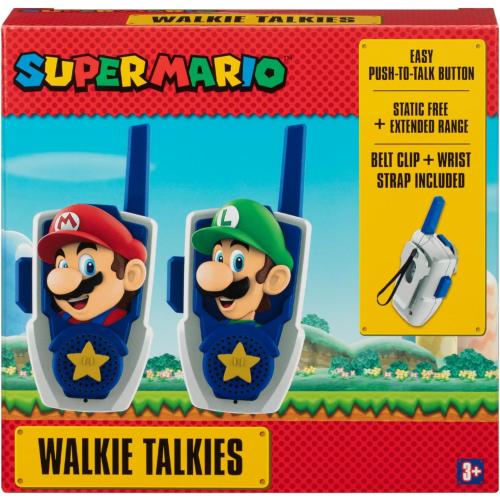 Super Mario Bros Walkie Talkies Kids Toys, Two Way Static Free 2 Way Radios for Indoor or Outdoor Games, Great for Kids