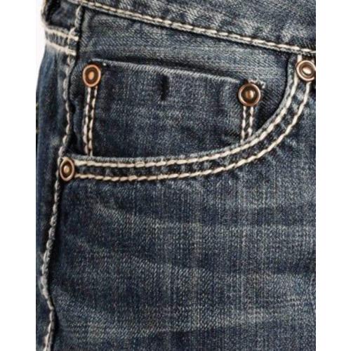 size 32-30, M. Rock & Roll Denim Relaxed Fit Straight Bootcut Jeans #M0S8553