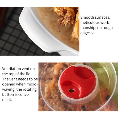 Microwave Steamer Kitchen Cooking Bowl | with Lid Anti-scalding Anti-slip Handle Microwave Steamer Bowl for Noodles, Dumplings, Bread, Vegetable Broccoli Spaghetti