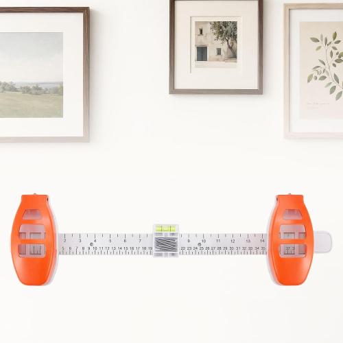 Picture Hanging Tool with Level, Magnetic Nail Holder and Ruler, 3-in-1