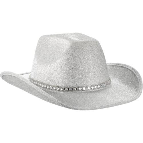 MBMSHEGH Cowgirl Hat Cowboy Hats for Women Fluffy Feather Brim Cowboy Hat for Bachelorette,Cosplay Fancy Dress Dress-up Party