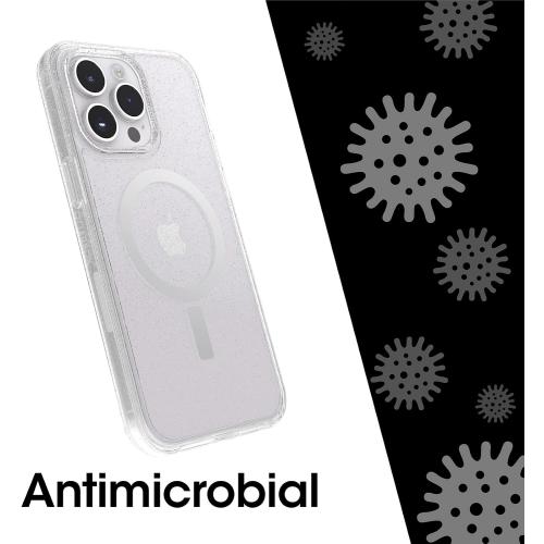 Color Clear OtterBox iPhone 14 Pro (ONLY) Symmetry Series  Case - Stardust (Clear/Glitter), Ultra-Sleek, Snaps to MagSafe, Raised Edges Protect Camera & Screen