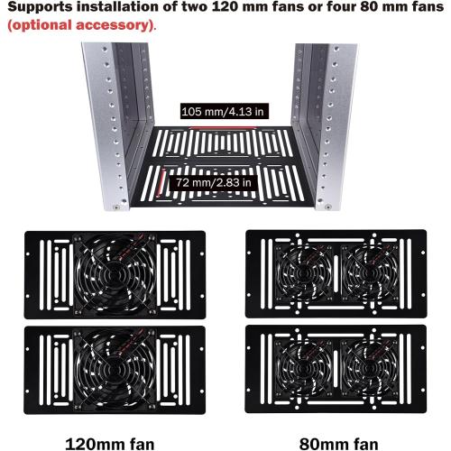 GeeekPi 12U Server Cabinet, 10 inch Server Rack for Network, Servers, Audio, and Video Equipment, DeskPi RackMate T2 Rackmount, 10.23 inch Depth