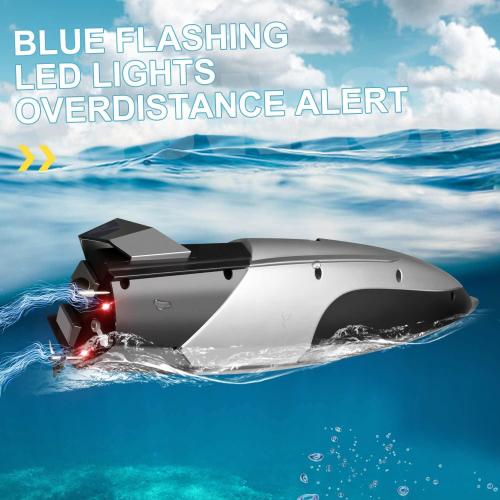 4DRC RC Boat for Kids & Adults, Fast 2.4 GHz Racing Boat with 2 Batteries, Low Battery Alarm, Capsize Recovery for 8-12 Year Old Boys & Girls