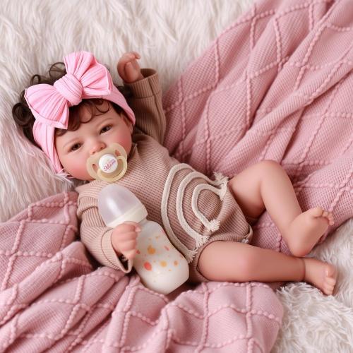 BABESIDE Lifelike Reborn Baby Dolls- Mia, 17 Inch Cute Realistic-Newborn Baby Doll Poseable Real Life Baby Dolls Girls with Gift Box for 3  Year Old